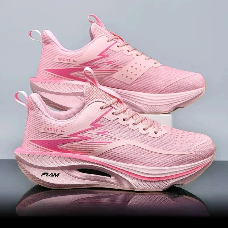 Moda feminina esportes tênis de corrida ao ar livre casual respirável leve masculino confortável atlético antiderrapante tênis caminhada