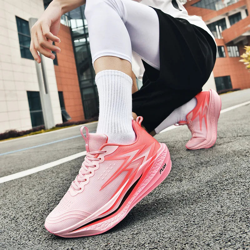 Carbon Fiber Running Shoes for Youth - Breathable & Slip-Resistant