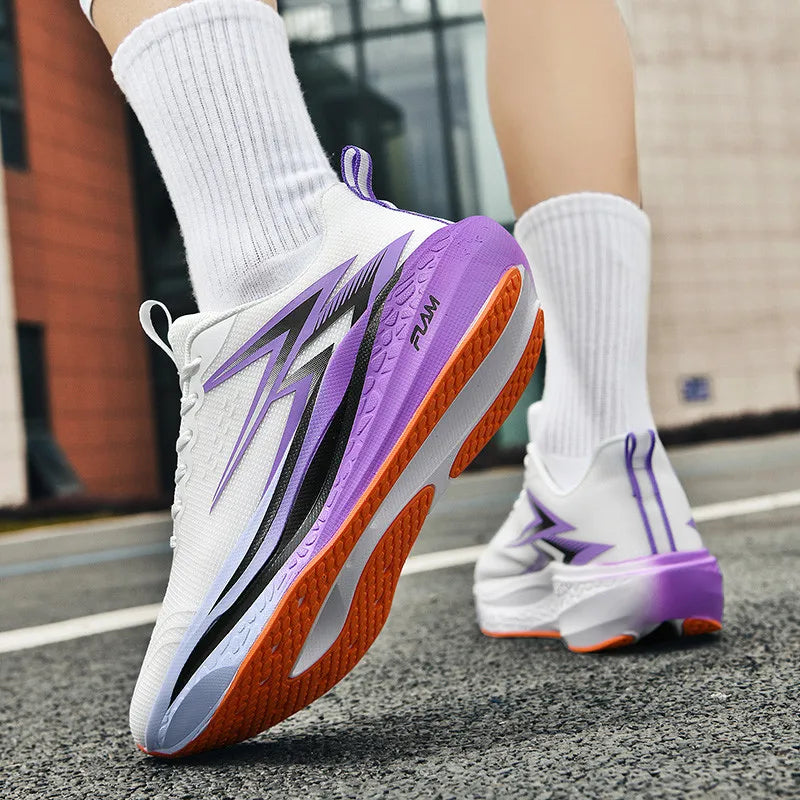 Carbon Fiber Running Shoes for Youth - Breathable & Slip-Resistant