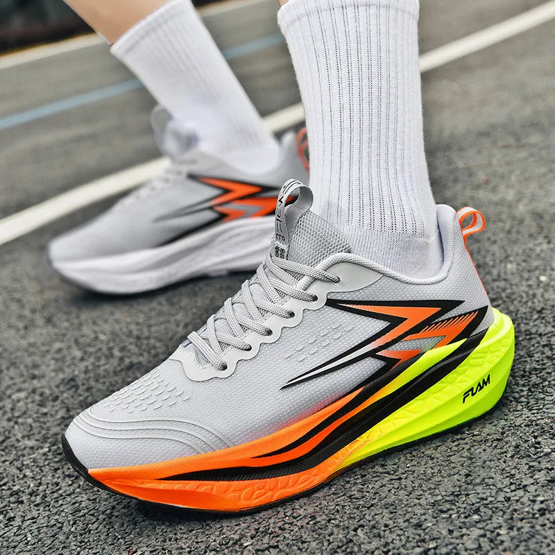 Carbon Fiber Running Shoes for Youth - Breathable & Slip-Resistant